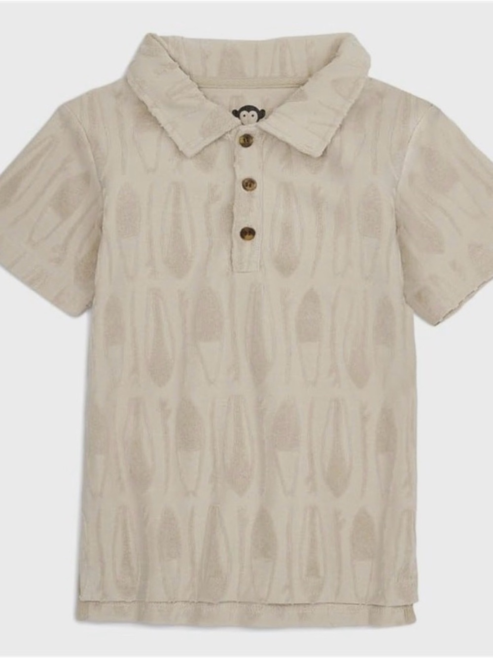 Appaman Kids Short Sleeve Polo Shirt in Cream
